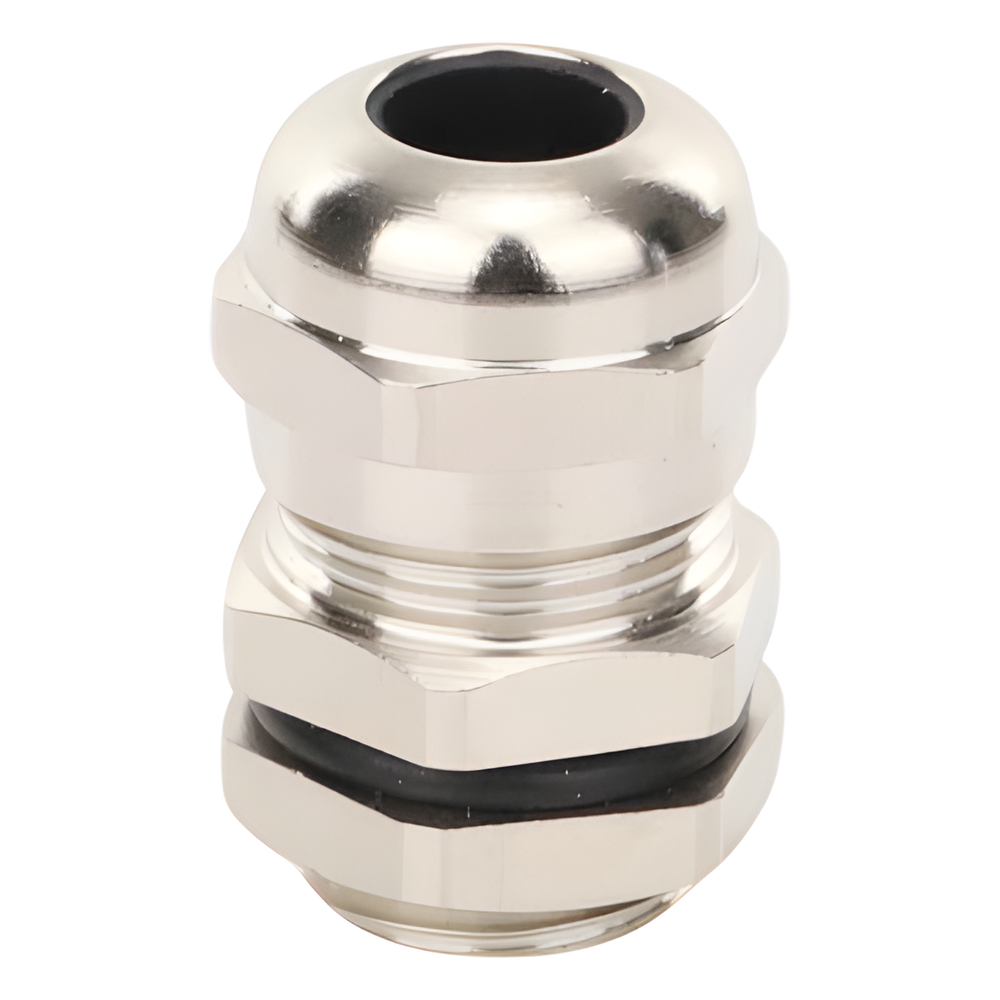 Conector Metálico Tipo Glándula para Cable de 3 a 6.5 mm de Diámetro.