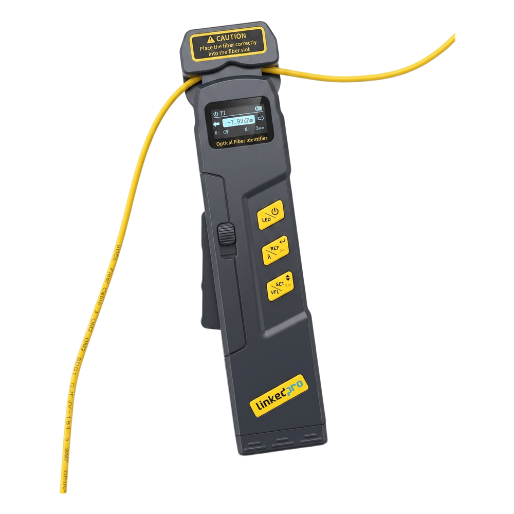 Identificador Profesional de Tráfico para Fibra Óptica Activa (OFI) / Soporta Función Localizador Visual de Fallos (VFL) y Medidor de Potencia (OPM)
