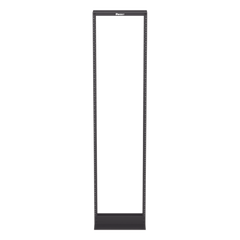 Rack de Dos Postes Estándar de 19 in, Rieles Numerados y Roscados #12-24, Fabricado en Aluminio, 45 Unidades de Rack, Color Negro