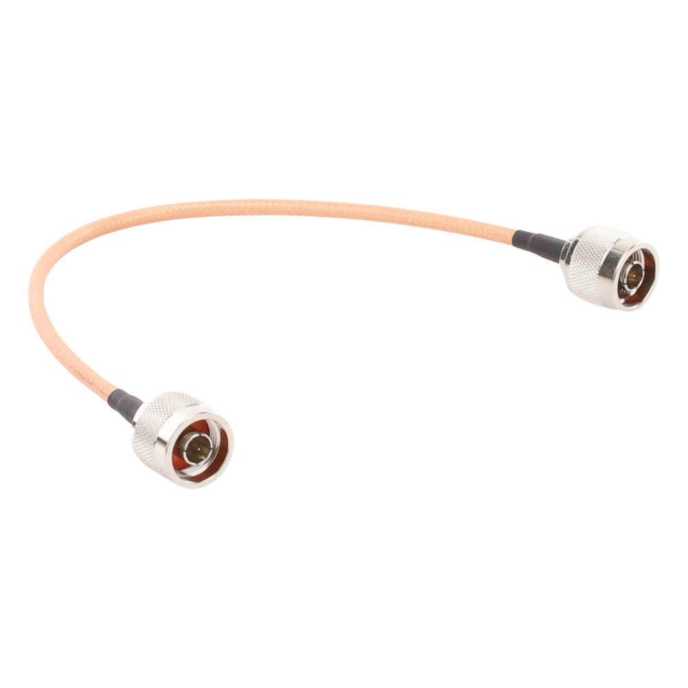 Jumper con Cable LP142 de 30 cm (11.81 pulgadas), con Conectores N Macho a N Macho.