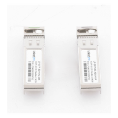 Transceptores Ópticos Bidireccionales SFP+ (Mini-Gbic) / Monomodo 1270 & 1330 nm / 10 Gbps / 10GBASE-BX / Conector LC/UPC Simplex / DDM / Hasta 60 km / 2 Piezas
