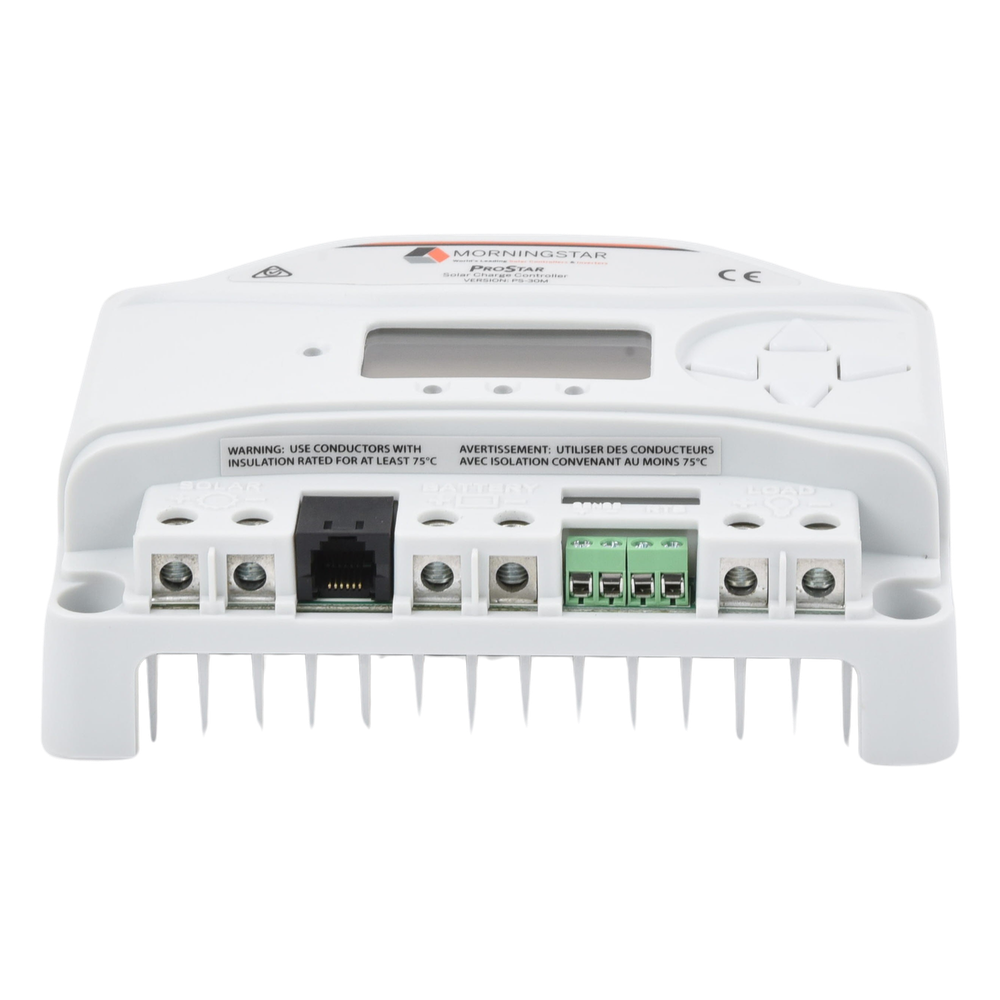 Controlador de carga y descarga 12-24 Vcc, 30 Amp