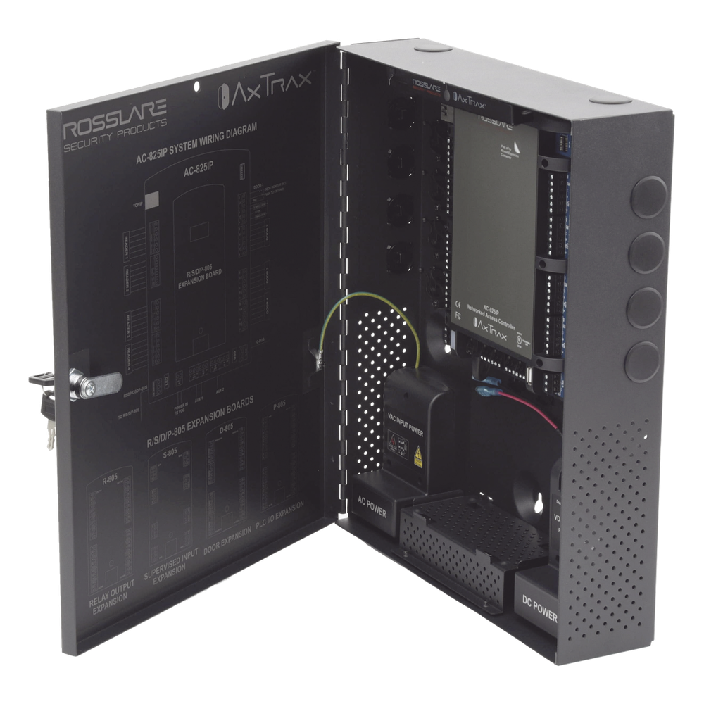 Controlador de acceso para 4 lectoras / Expandible a 56 Lectoras / Compatible con Sistema de Elevadores / 100,000 Usuarios