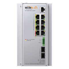 Switch Industrial Administrable Gigabit con 2 Puertos PoE bt + 6 Puertos PoE af/at o 24 V Pasivo + 2 SFP Gigabit, 240 W
