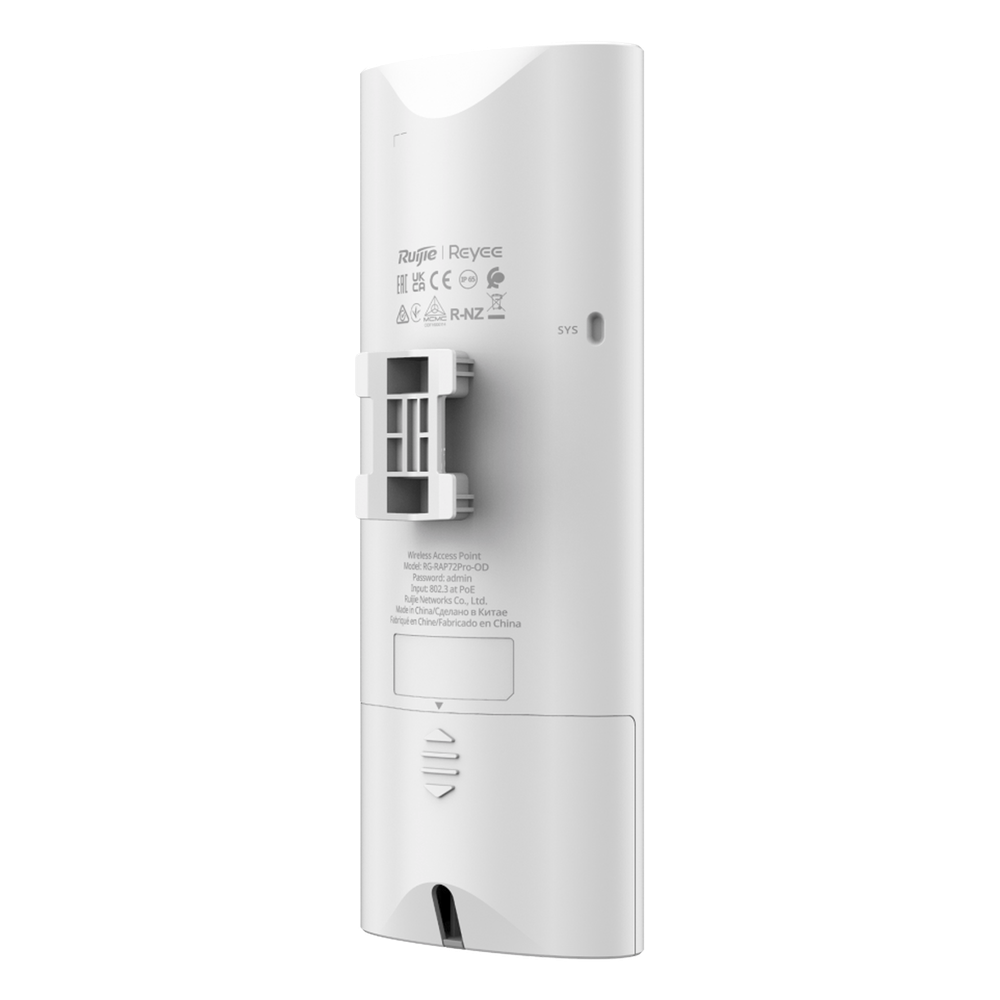 Punto de Acceso Exterior Wi-Fi 7 IP65 / BE5040 / Doble Banda MLO / Hasta 512 Usuarios / 5 Gbps / Puerto 2.5G PoE In / 802.11be / -30°C a 65°C