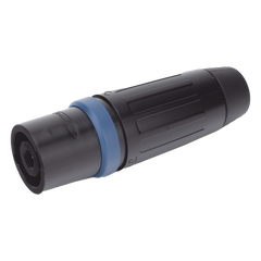 Speakon Conector de cable macho de 4 polos, carcasa negra, cable AWG10,  30A