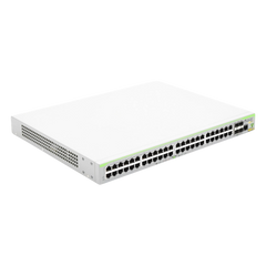 Switch PoE+ Administrable CentreCOM FS980M, Capa 3 de 48 Puertos 10/100Mbps + 4 SFP Gigabit, 375W