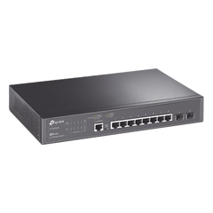 Switch JetStream SDN Administrable 8 puertos 10/100/1000 Mbps + 2 puertos SFP, administración centralizada OMADA SDN