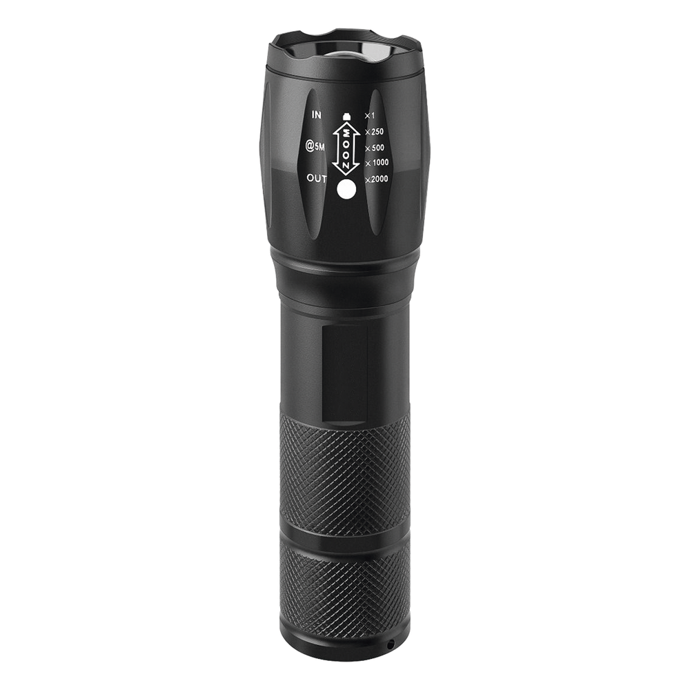 Linterna LED de Aluminio, 600 Lúmenes, IPX4, Resistente al Agua