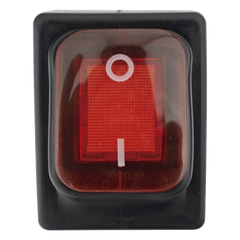 Interruptor tipo Switch con Led Color Rojo / IP65 / Diseño Industrial / NO, COM, NC / Terminales tipo F1