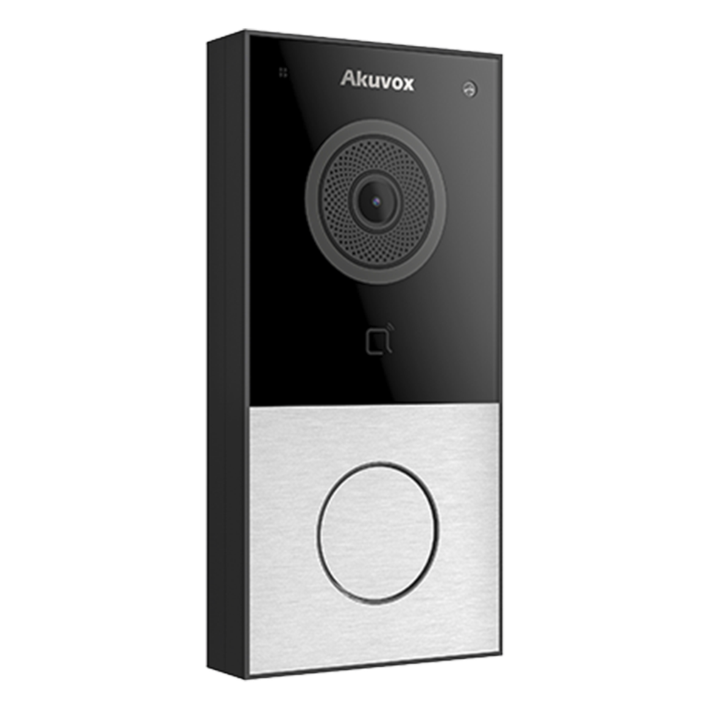 DOORBELL / WIFI / 100% en la Nube / POE / Bluetooth / NFC / Lector de Tarjetas MIFARE / Notificación en APP /  Llamada Telefónica / SIP / ONVIF / IP65 / Cámara 2 MP / Botón con Iluminación / Control de 1 Puerta