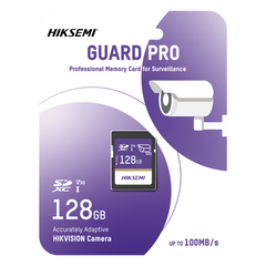 Tarjeta SD GuardPro P10 / 128 GB / 100 MB/s Lectura / 90 MB/s Escritura / Clase 10 U3 V30 / 3D TLC NAND / Especializada Para Videovigilancia 24/7