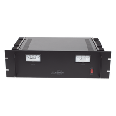 Fuente de poder  13.8Vcc, 35A, lineal regulada con circuito cargador de baterías, para instalación en rack