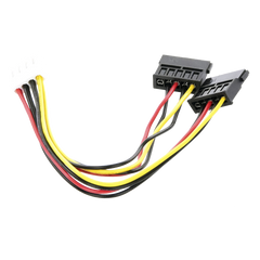 Cable Doble de Corriente SATA / Compatible con DVR´s epcom y HIKVISION / 15 cm de Longitud