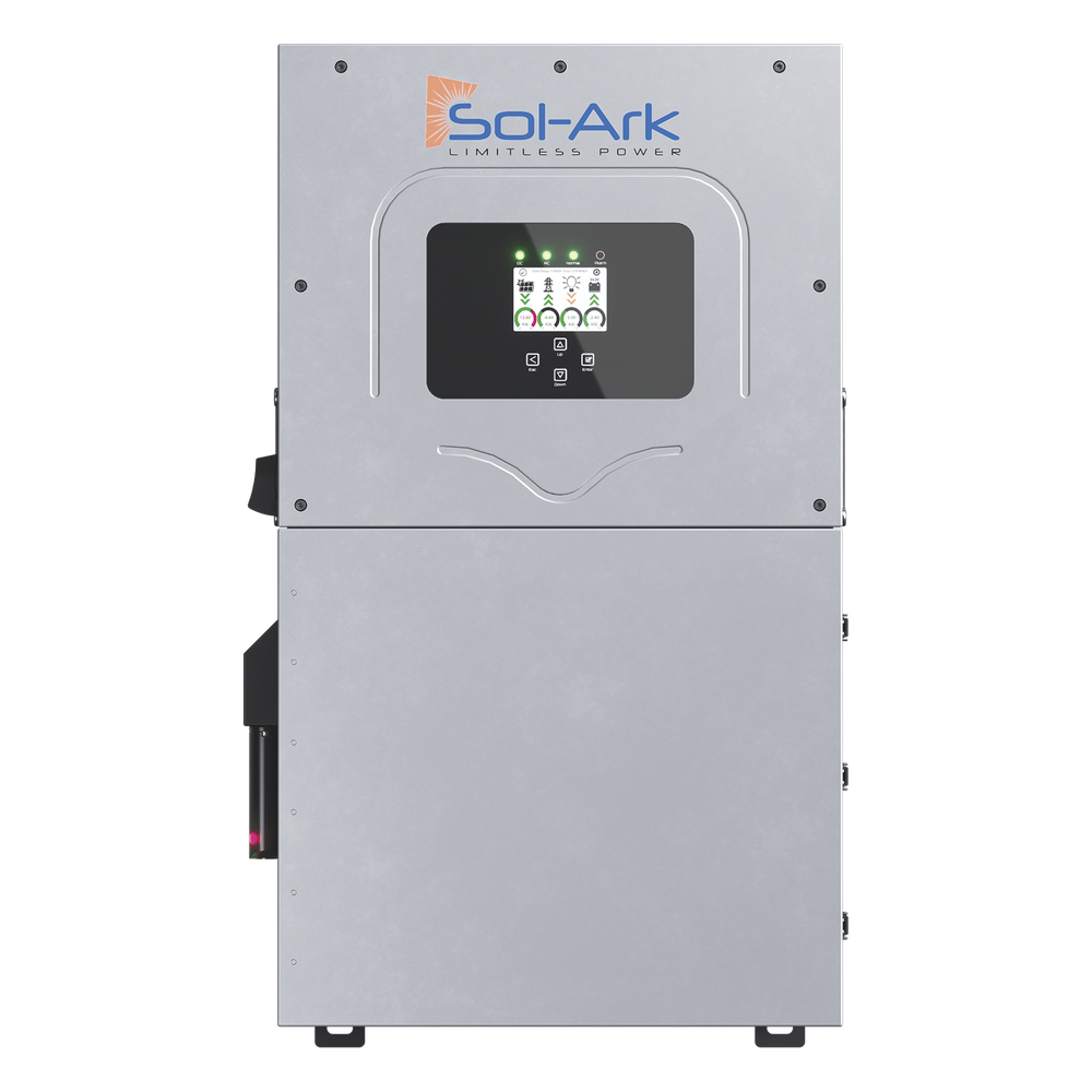 Inversor Hibrido SOL-ARK, 15 Kw, 220 Vcc, Fase Dividida, IP65, Entrada de Baterías a 48 Vcc
