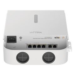 Switch PoE para Exterior / Administración en la nube /4 puertos RJ45 PoE de 10/100/1000 Mbps, 2 puertos RJ45 uplink de 10/100/1000 Mbps/ Presupuesto 60 W / Soporta protocolo ONVIF