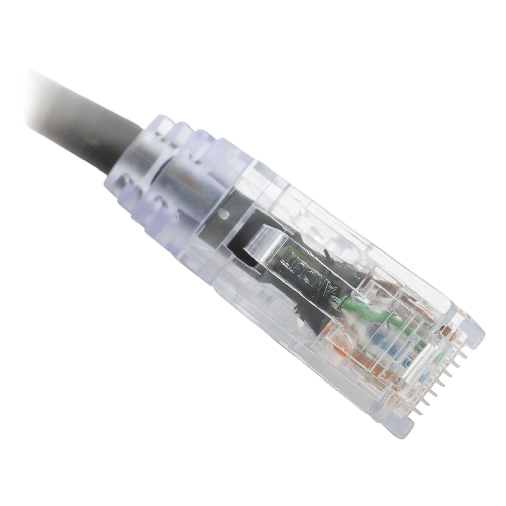 Cable de Parcheo TX6, UTP Cat6, 24 AWG, CM, Color Negro, 0.3 Metros (1 Pie)
