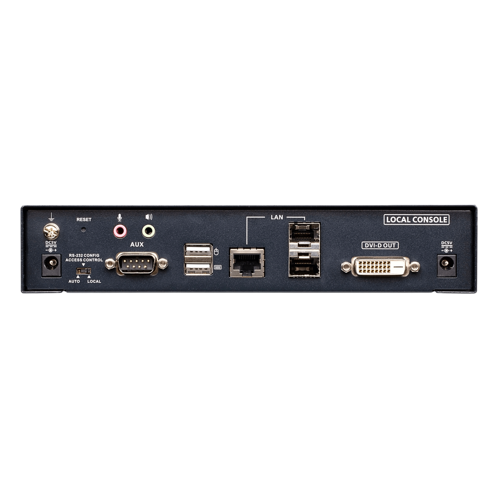 Transmisor KVM over IP 2K DVI-D Dual-Link | Dual SFP | PoE | Resolución hasta 2560 x 2048 | Transmisión sin pérdidas | Alimentación redundante | Gestión Centralizada CCKM