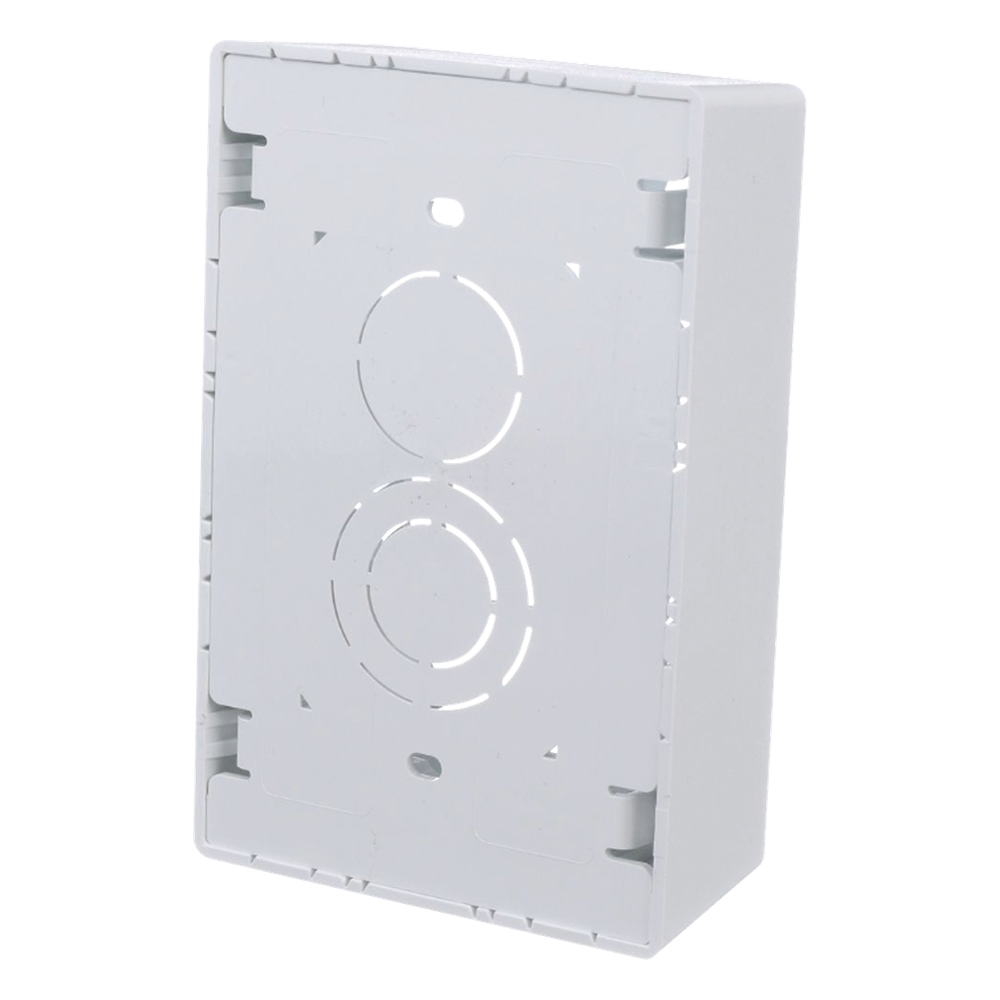 Caja de Pared Superficial, Uso Universal con Placas de Pared, con Cinta Adhesiva, Color Blanco
