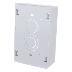Caja de Pared Superficial, Uso Universal con Placas de Pared, con Cinta Adhesiva, Color Blanco