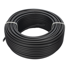 Cable Fotovoltaico Negro / Cobre Estañado / 6 mm² (10 AWG) / 2000V / Rollo de 50 m / / UL 4703 y TUV