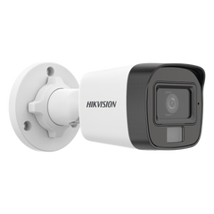 [Dual Light] Bala IP 2 Megapixel (1080p) / Lente 2.8 mm / Ángulo de visión 101° / 20 mts IR + 15 mts Luz Blanca / Micrófono Integrado / ACUSENSE Lite / Exterior IP67 / PoE / dWDR / H.265+ / ONVIF