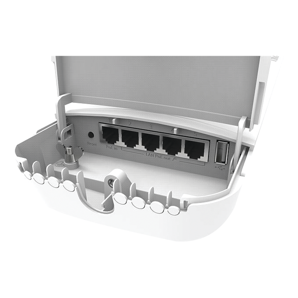 (OmniTIK 5 PoE ac) Punto de Acceso Omnidireccional en 5GHz  802.11a/n/ac. "Ahora con 4 Puertos con Salida PoE af/at"
