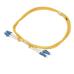 Jumper de Fibra Óptica Duplex, Monomodo, con Conectores LC/UPC-LC/UPC, 2 Metros (6.56 Pies)