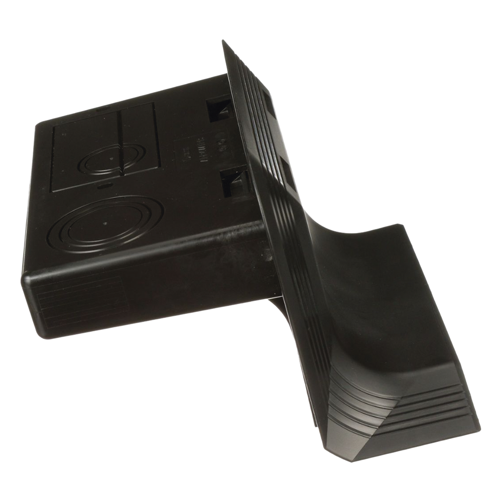Accesorio de Conexión a Pared, Para Uso con Canaleta de Piso AFR4BCBL6, Material PVC Rígido, Color Negro