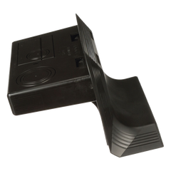 Accesorio de Conexión a Pared, Para Uso con Canaleta de Piso AFR4BCBL6, Material PVC Rígido, Color Negro