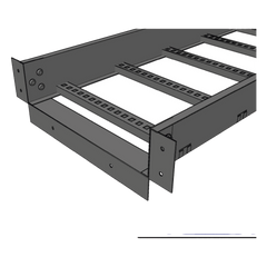 Conector de Escalera de Aluminio a Tablero (Caja) / Peralte 3 1/4" / Ancho 12" / Incluye Tornillería (CHCEC314X912K)