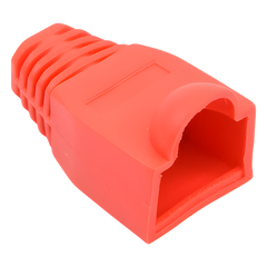 Bota Plástica para Protección de Plug RJ45, Color Rojo