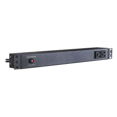 PDU Básico Para Distribución de Energía, Con 8 Tomas NEMA 5-15R Traseras y 2 Tomas 5-15R Frontales, 1UR, 15 Amp, 120 Vca