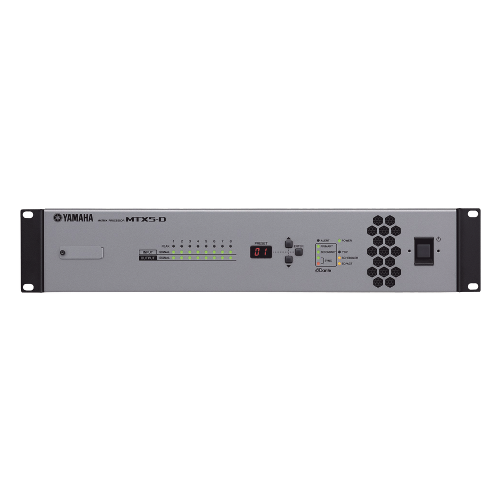Procesador Matricial de Audio | DSP | 34 Entradas (entre digital y análogas)  x 16 Salidas | Ideal para Instalaciones Comerciales |  Interfaz Dante