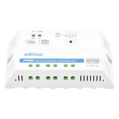Controlador Solar PWM 12/24 V 20 A, Salida USB