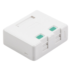 Caja de Pared con 2 Puertos Keystone, No Incluye Jacks