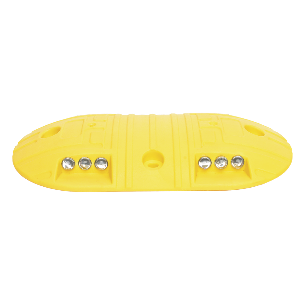 Boya D / Plastico Duradero / Amarilla / 4 Orificios / LEDS REFLEJANTES / 20 Toneladas.