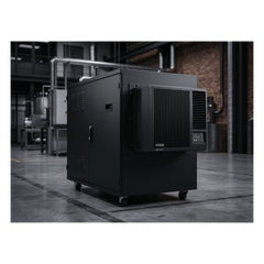 Aire Acondicionado Compacto Para Exterior, Uso en Gabinetes de Telecomunicaciones de Grado Industrial, Frío T20, 2000 BTU, 115 Vca, de Acero, Color Negro
