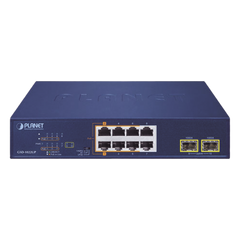Switch PoE No Administrable de Escritorio, 2 Puertos Gigabit 802.3bt, 4 Puertos Gigabit 802.3at, 2 Puertos 10/100/1000, 2 Puertos SFP Gigabit.