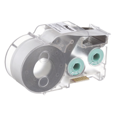 Casete de Etiquetas de Poliolefina de Cinta Continua, Tubo Termocontráctil, 11.2 mm de Ancho, 2.4 Metros (7.87 Pies) de Largo, Para Cables de 2 a 6.4 mm (16-10 AWG) de Diámetro, Color Blanco