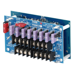 Módulo Distribuidor de Energía / 8 Salidas / Entrada Dual 5-24VDC @10A o 16-28VAC @14A / Salidas Seleccionables / Apagado Individual por Servicio