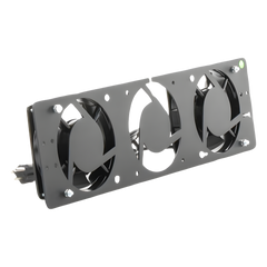 Kit de 2 Ventiladores 110 Vca (12 x 12 cm) con Clavija para Gabinete de Piso