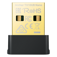 Adaptador USB Nano Wi-Fi 6 / Dual Band 600 Mbps en 5 GHz / 287 Mbps en 2.4 GHz / Bluetooth 5.3 BLE / WPA3 / Driver Pre-Cargado / 802.11ax