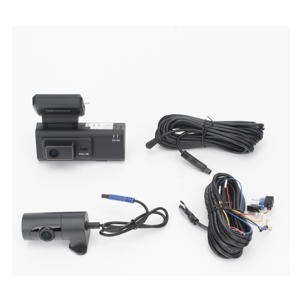 Dashcam Vehicular 3 Canales / 1080P FHD + 720P HD / Apertura F2.0 / Módulo GPS y 4G Integrado / WiFi / G-Sensor / ADAS / Micro SD de hasta 256 GB