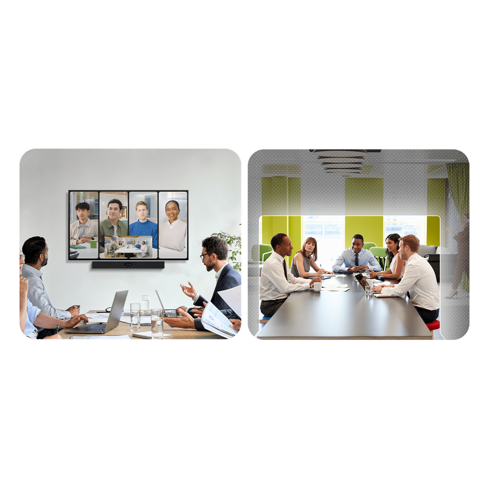 Barra de Videoconferencia Yealink A40 para Salas Medianas con Android Integrado Compatible con Teams Rooms, Zoom Rooms, RingCentral Rooms y BYOD- Incluye Panel Touch