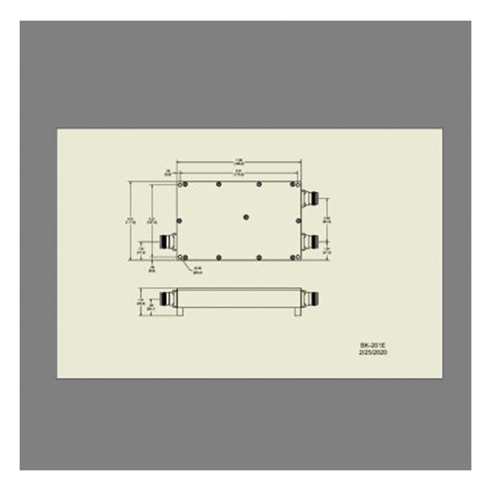 DIPLEXOR 617-960/1695-2700MHz 250W -161dBc 4.3-10 IP67 .