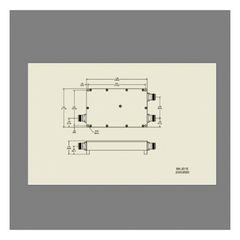 DIPLEXOR 617-960/1695-2700MHz 250W -161dBc 4.3-10 IP67 .