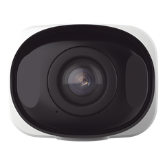 Cámara Bullet de Red Mini Panorámica 180° AI / 4K / Super WDR 120dB / Micrófono Integrado / IP67-IK10 / Soporte PoE / Almacenamiento 1TB / Analítica IA VCA 8 Modos / ONVIF y VMS