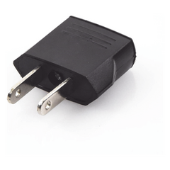 Adaptador de enchufe europea a americano, Calidad PREMIUM @ 6 A ; 110 - 250 Vca