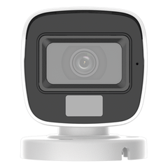 [Dual Light + ColorVu] Bala TURBOHD 3K megapixel / 20 mts IR + 20 mts luz blanca / Lente 2.8 (105° de Visión) / Exterior IP66 / Audio por Coaxitron / TVI-AHD-CVI-CVBS / Metal  / Smart-Hybrid light